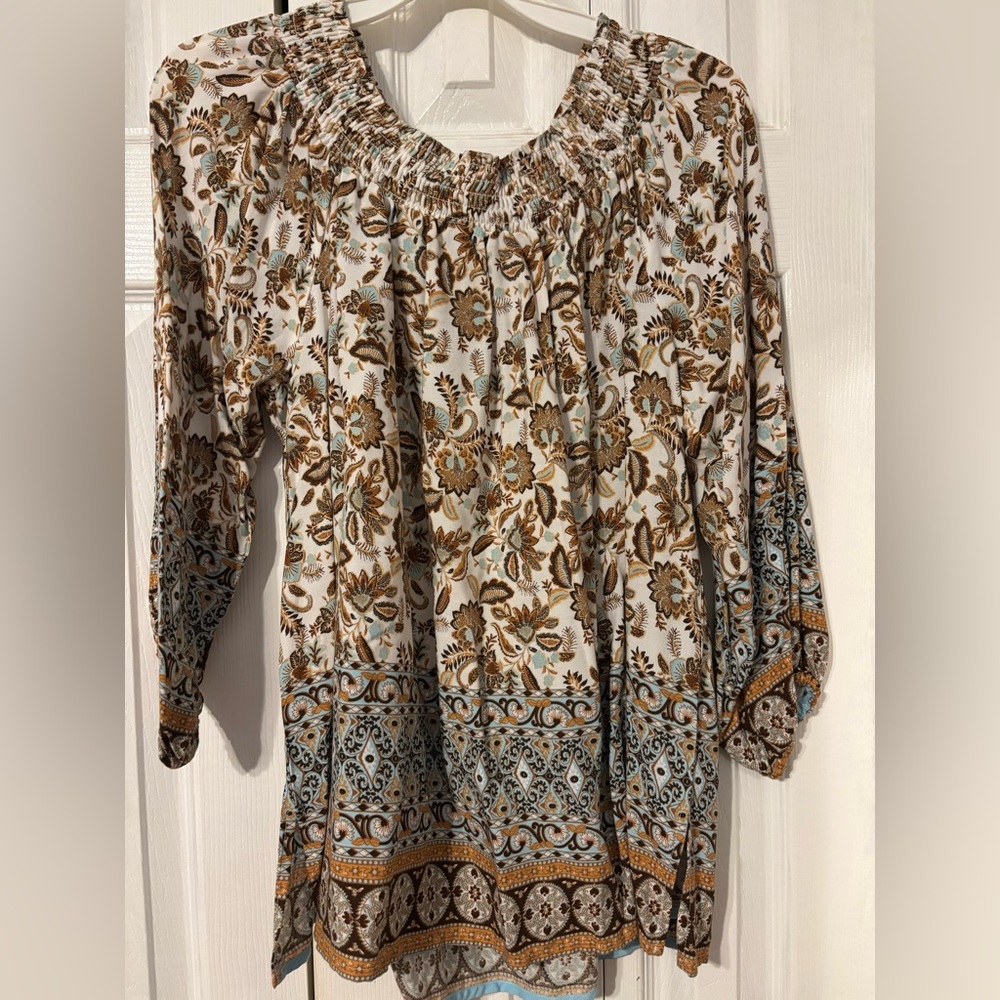 Stella & Ginger Floral Print Women's Top